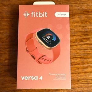 Fitbit Versa 4 Smartwatch - Pink Sand 24 mm